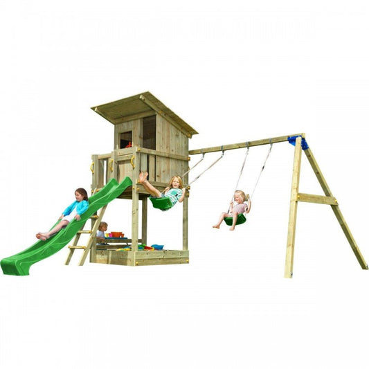 Parque Infantil Masgames Beach Hut Xl Con Columpio Doble._0