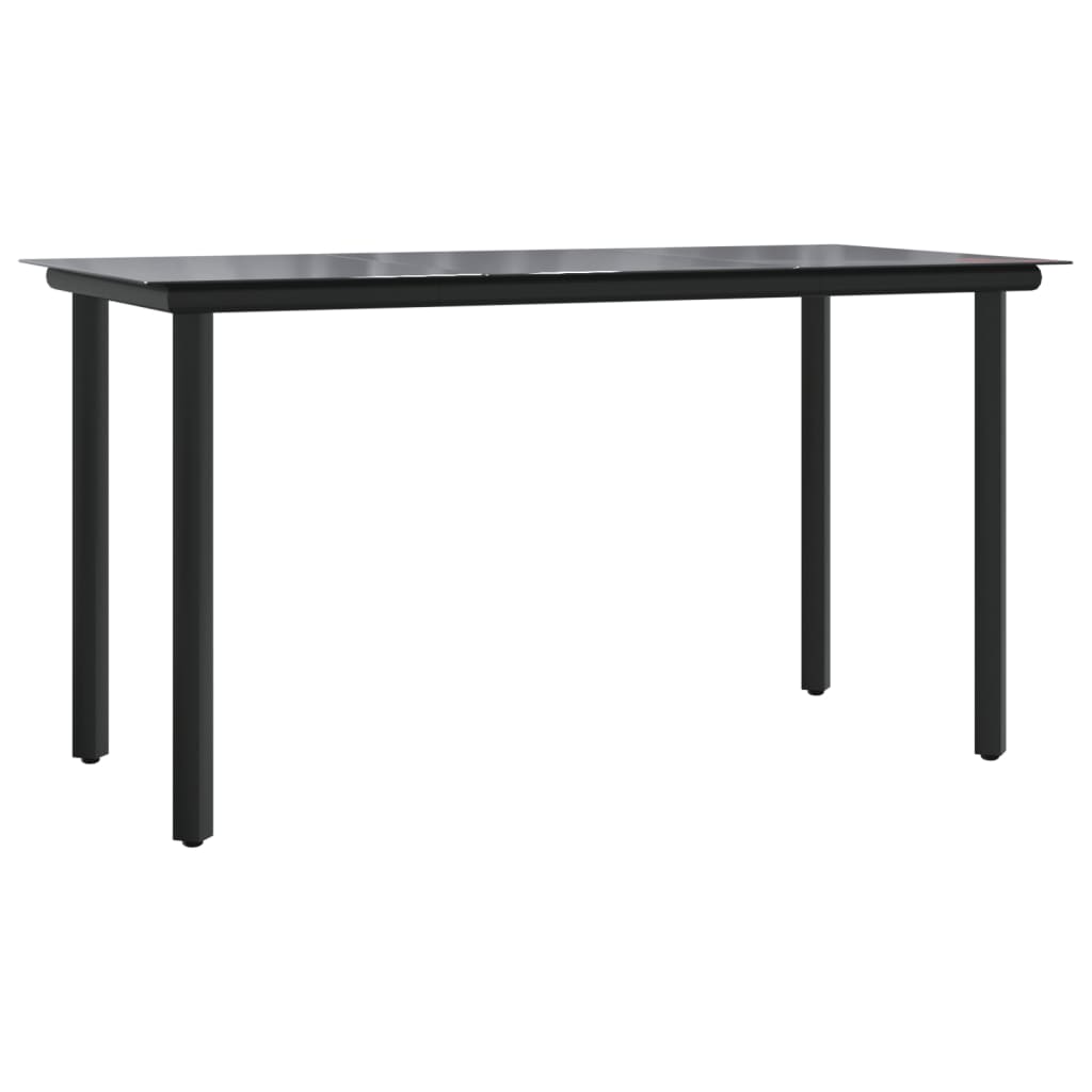 Set Comedor Jardín 9 Pzas Y Cojines Ratán Sintético Gris / Vetonek_2
