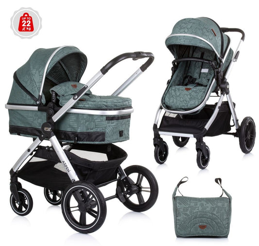 Carrito De Bebé Dúo Convertible Aspen Hasta 22 Kg Aloe_0