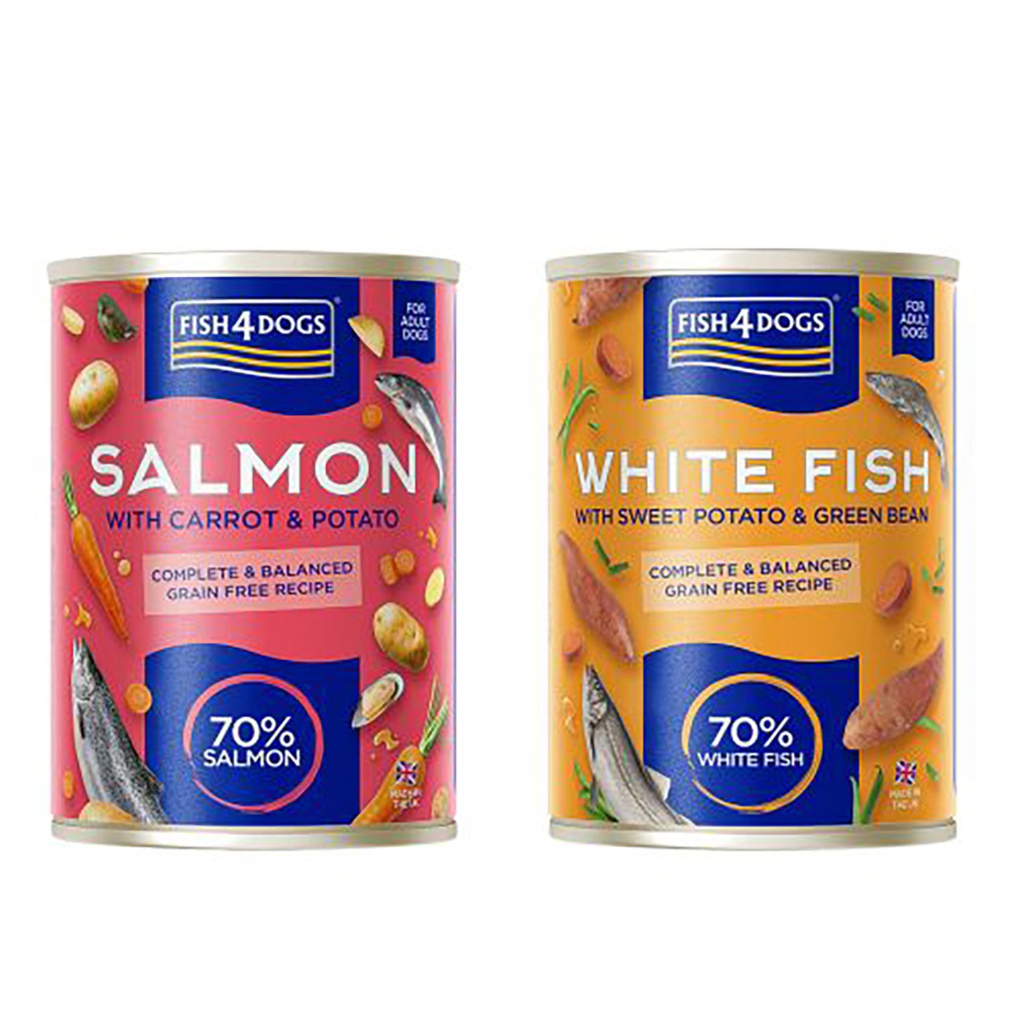 Fish4dogs Multipack Para Perro – Pescado Blanco Y Salmón 6 X 395 G_1