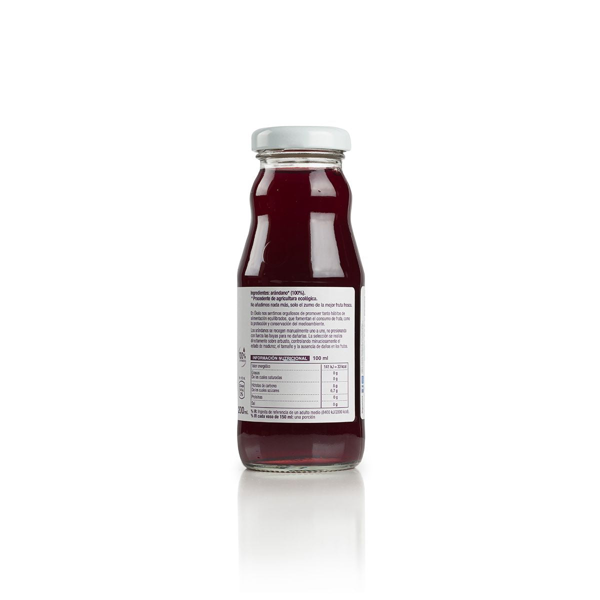 Ékolo 100% sumo de arando biológico espremido na hora 200ml