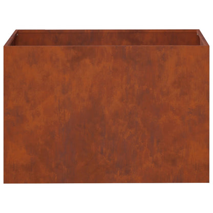 Macetero De Jardín Oxidado 50 X 40 X 40 Cm Acero Oxidado_3