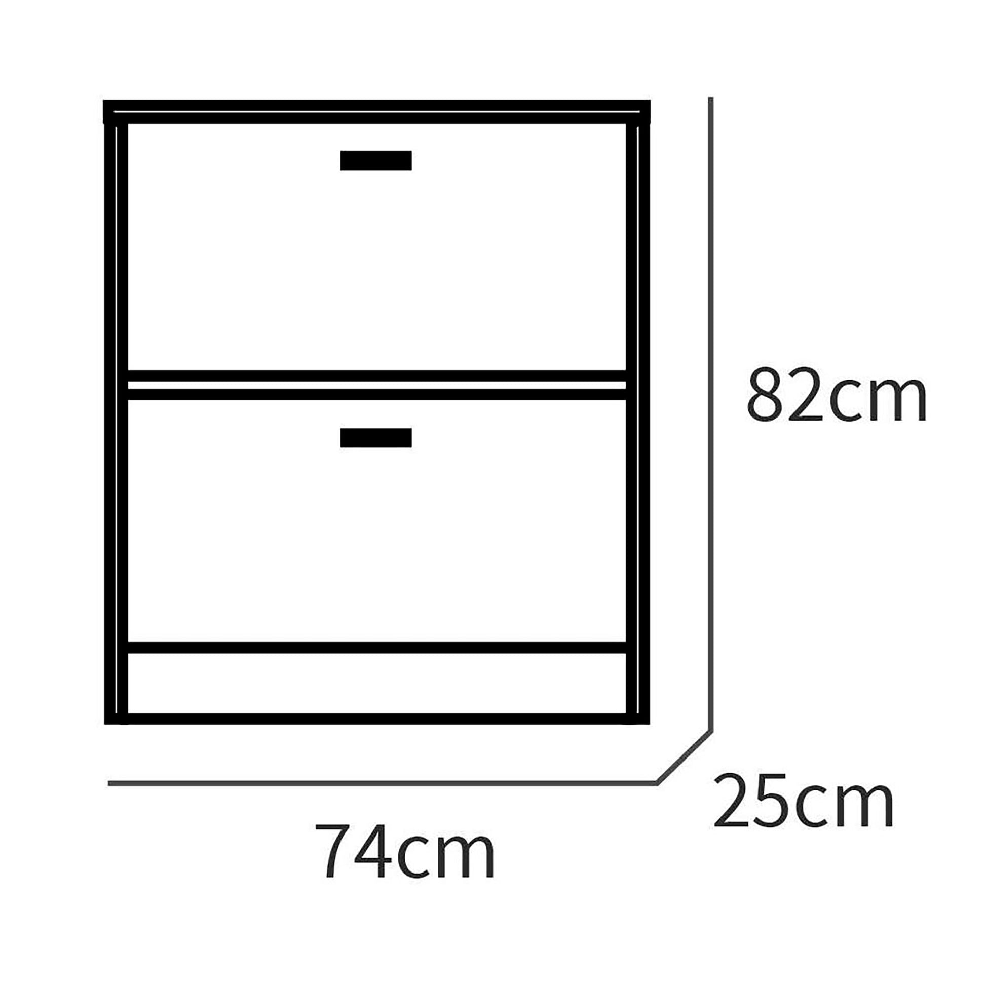 Zapatero Entrada Recibidor, Mueble Auxiliar Estrecho Zapatos, 2 Puertas, Madera 82x74x25 Cm, Briebe, Nova, Madera_4