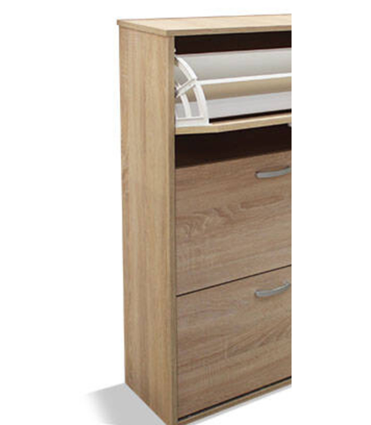 Mueble Zapatero Eco De 3 Puertas Acabado Roble Cambrian, 60 Cm(ancho) 107 Cm(altura) 25 Cm_5
