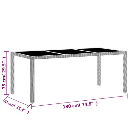 Vidaxl Juego De Comedor De Jardín 9 Piezas Ratán Sintético Negro_2