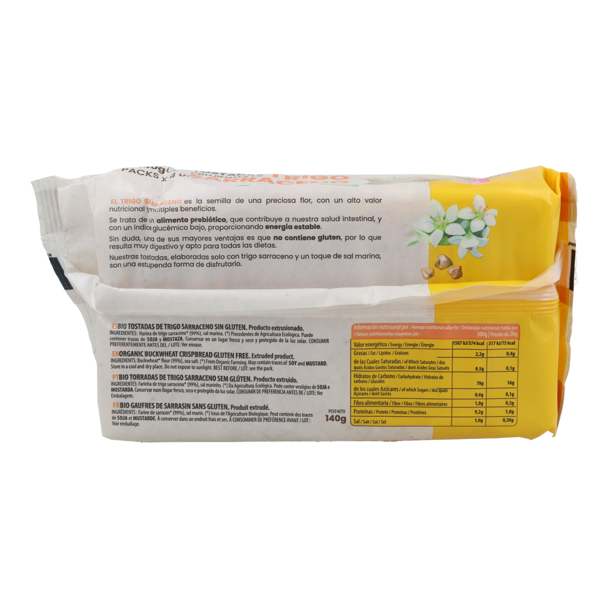 Tosta de trigo sarraceno biológico Sol Natural 140g