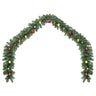 Vidaxl Guirlanda de Natal decorada com bolas e luzes LED 20 M