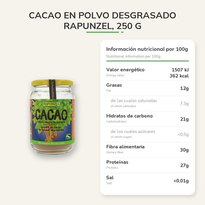 Información nutricional