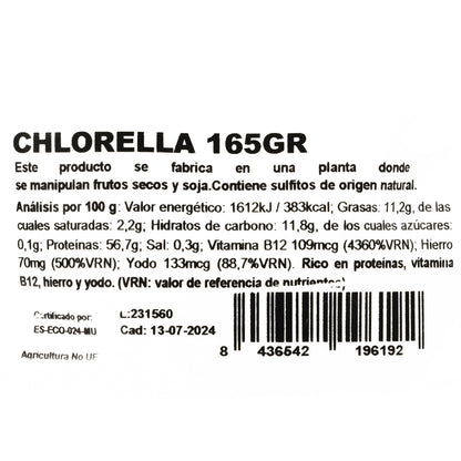 Pó de spirulina Naturgreen, 175 g.
