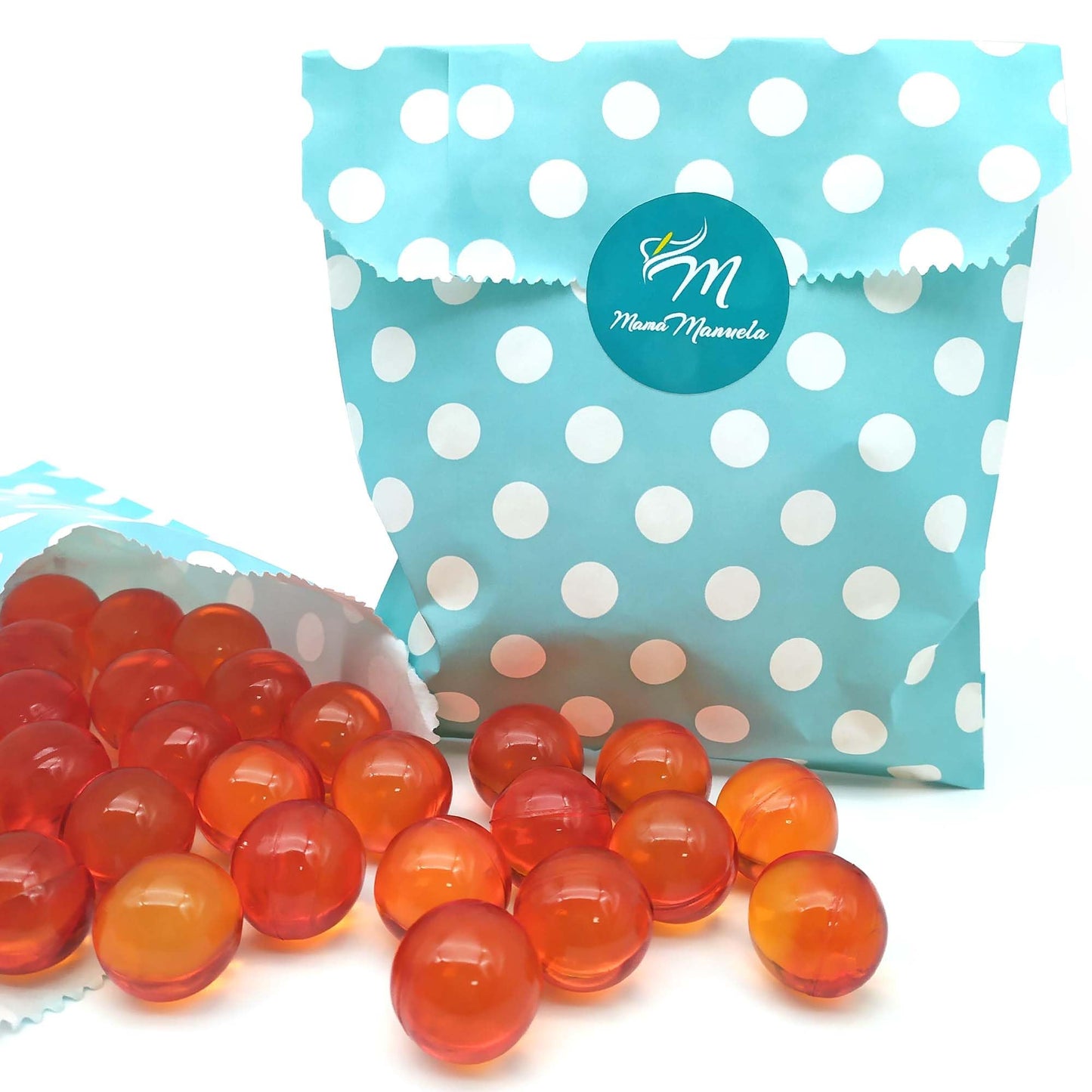Caja 70 Perlas De Baño Con Aroma A Melocotón - Con Aceite De Soja - Hidrata, Suaviza Y Perfuma La Piel - Forma Bola_5