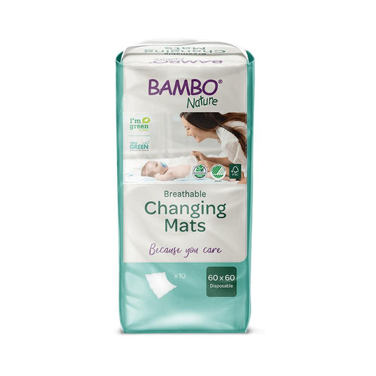 Muda-fraldas Bambo Nature para bebé, 10 peças