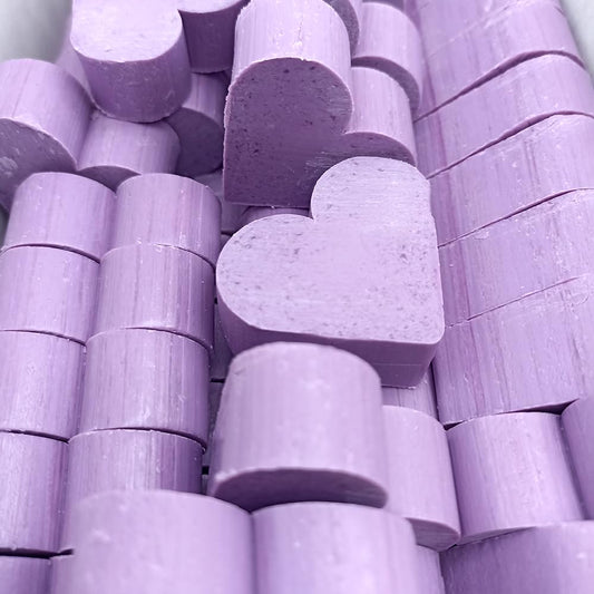 80 Jabones Aromáticos Con Forma De Corazón - Detalle Para Invitados De Eventos - Jabón Glicerina Con Aroma A Lavanda_0