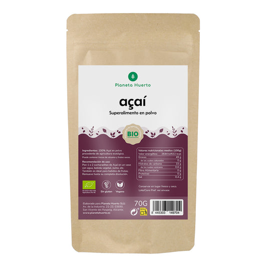Açaí em pó ECO Planeta Huerto 70 gr