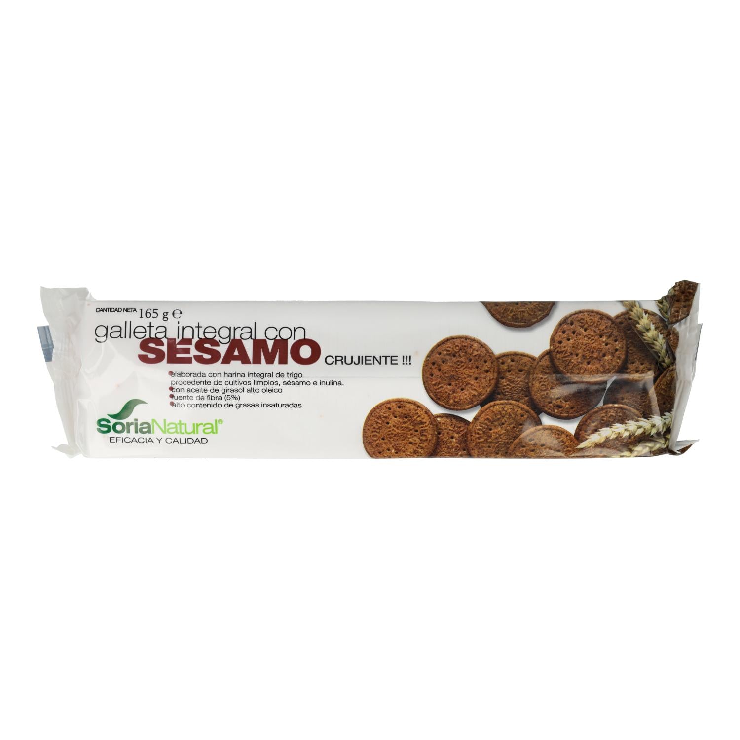 Bolachas integrais de sésamo Soria Natural 160 g