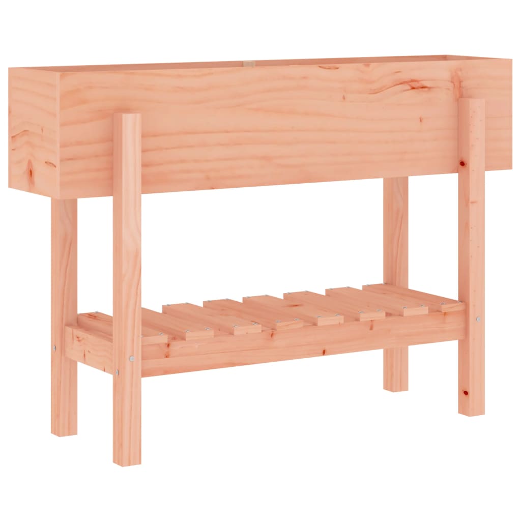 Arriate Elevado Jardín Madera Maciza Abeto Douglas 101x30x69 Cm_0