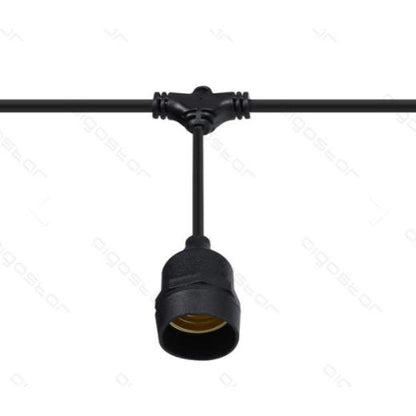 Grinalda de suporte LED para lâmpadas 10xE27 6,5m interior e exterior