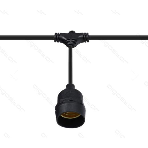 Grinalda de suporte LED para lâmpadas 10xE27 6,5m interior e exterior