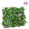 Treliça Expansível De Hera Artificial Verde 5 Unidades 180x30 Cm / Vetonek