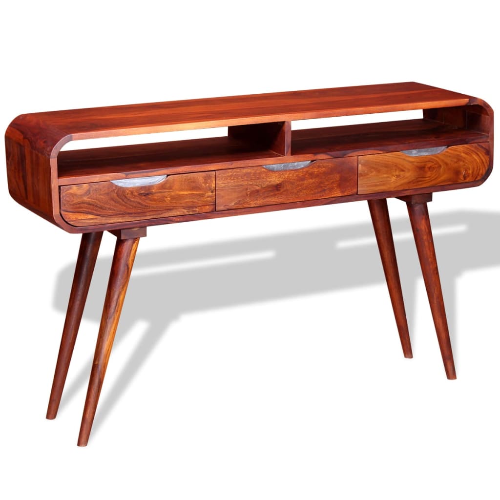 Mesa Consola De Madera Maciza De Sheesham 120x30x75 Cm_3
