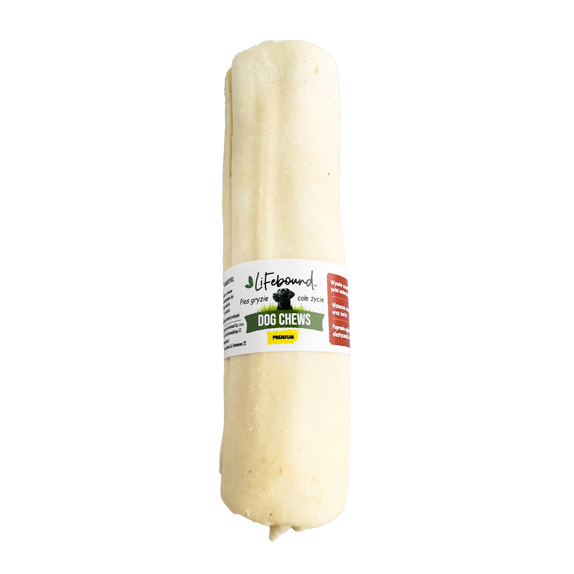 Lifebound - Hueso Masticable Natural Para Perros De Ternera En Rollo Con Sabor Natural - 10 Piezas - M_0