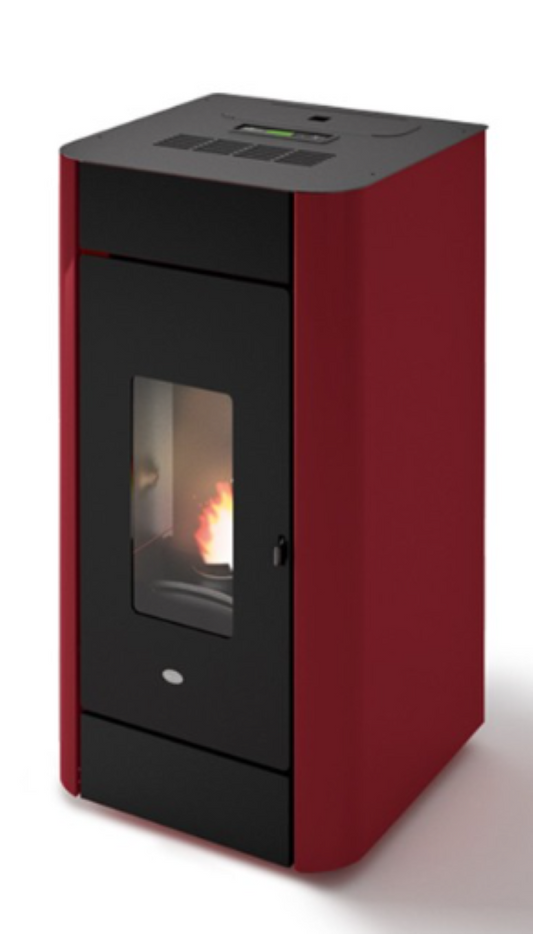 Eva Calòr Termoestufa De Pellet Ventilada Frida 13 901670600 Acabado Rojo_0
