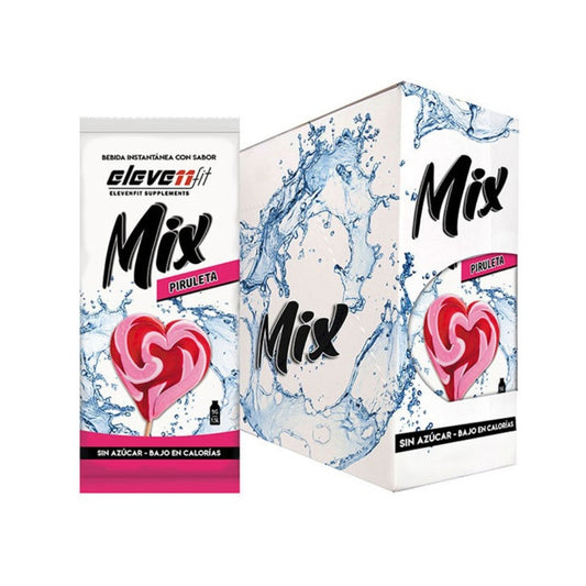 Saborizante Mix Sabor Piruleta 24 Sobres De 9g Eleven Fit_0