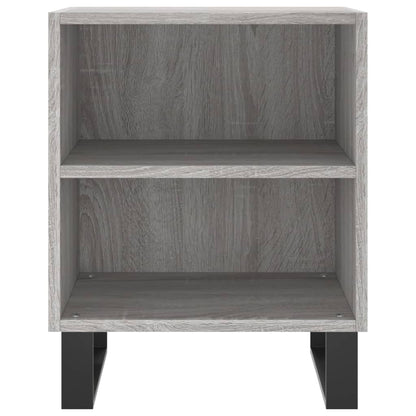 Mesita De Noche Madera De Ingeniería Gris Sonoma 40x30x50 Cm_2