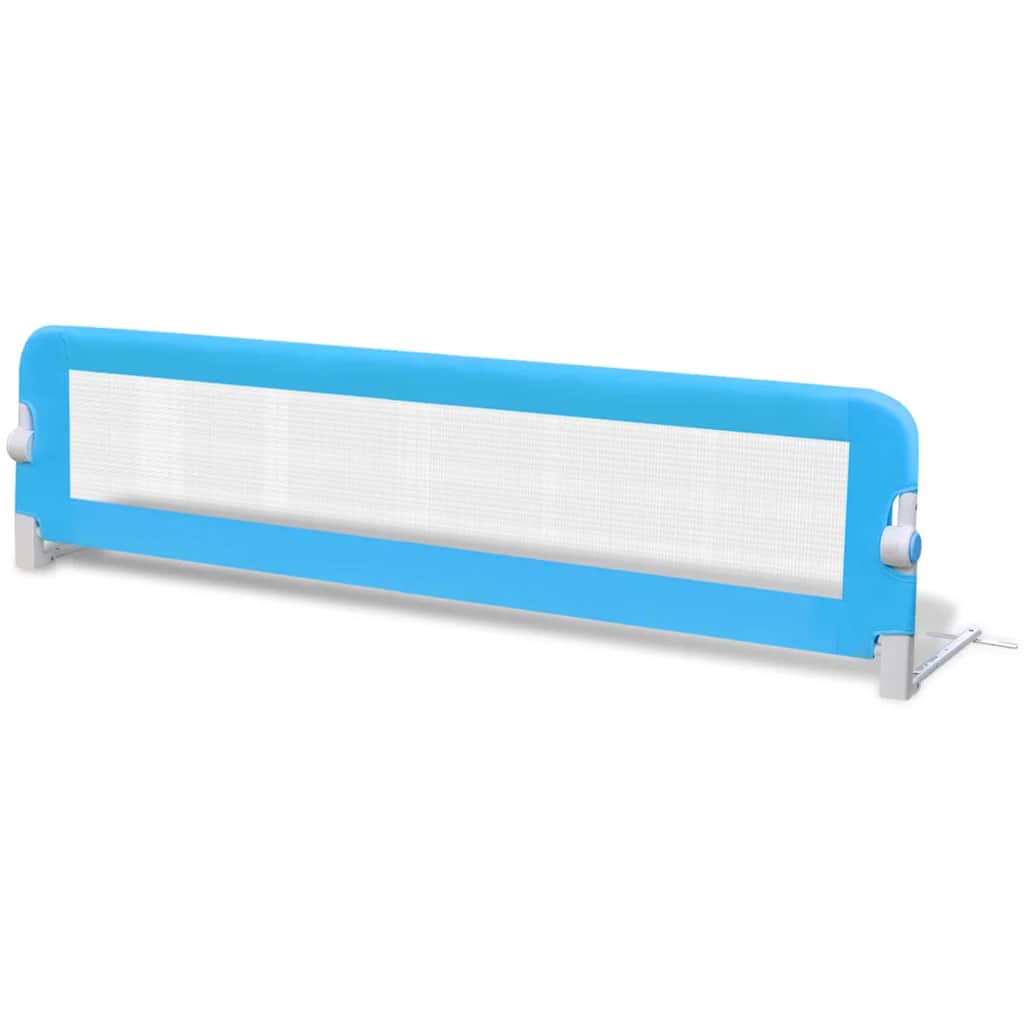 Barandilla De Seguridad Cama De Niño 2 Uds Azul 150x42 Cm_2