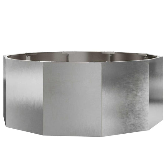 Jardinera Plateado 90 X 90 X 35 Cm Acero Inoxidable_0