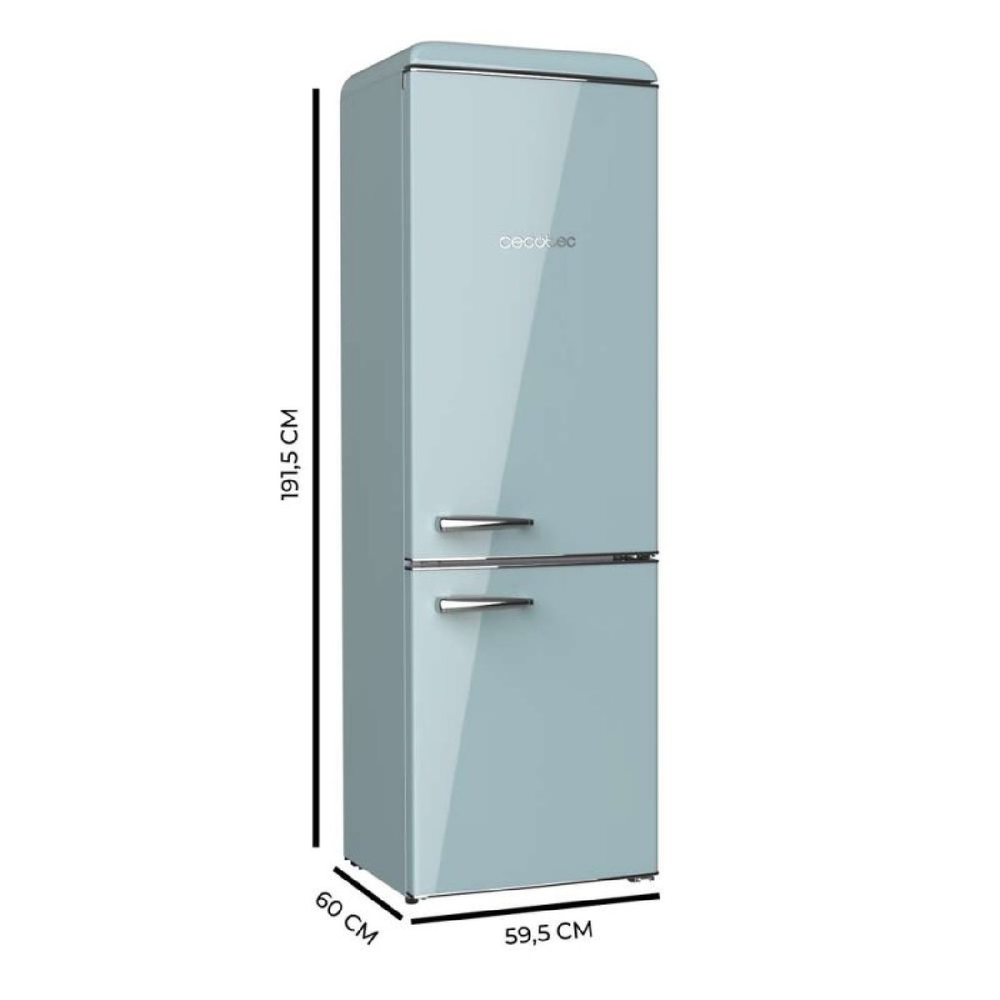 Cecotec Frigorífico Retro Bolero Coolmarket Combi Origin 300 Blue E Cecotec_1