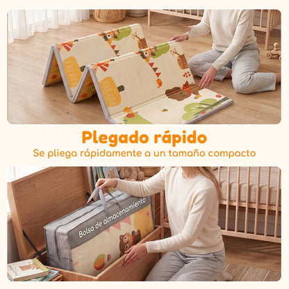 Aiyaplay Alfombra Infantil Plegable Y Reversible 200x150 Cm Antideslizante_5