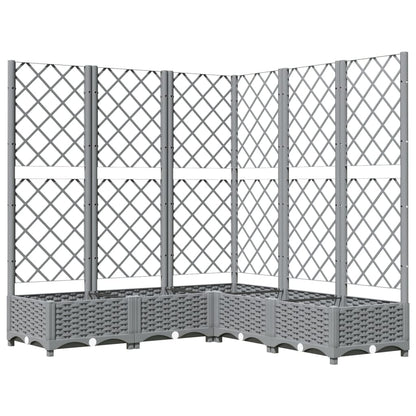 Macetero De Jardín Gris Claro 120 X 120 X 121,5 Cm_0