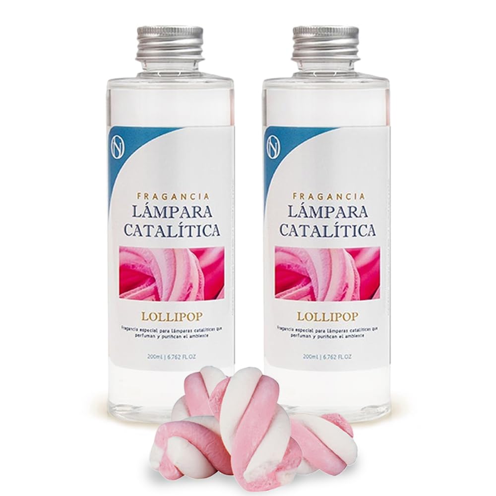 Pack Ahorro 2x Fragancia Lámpara Catalítica 500ml: Aroma Lollipop - Disfruta De Tu Aroma Favorito Durante Más Tiempo_0
