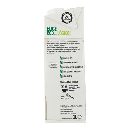 Bebida Vegetal Biológica Sabor Leve ECOCESTA 1L
