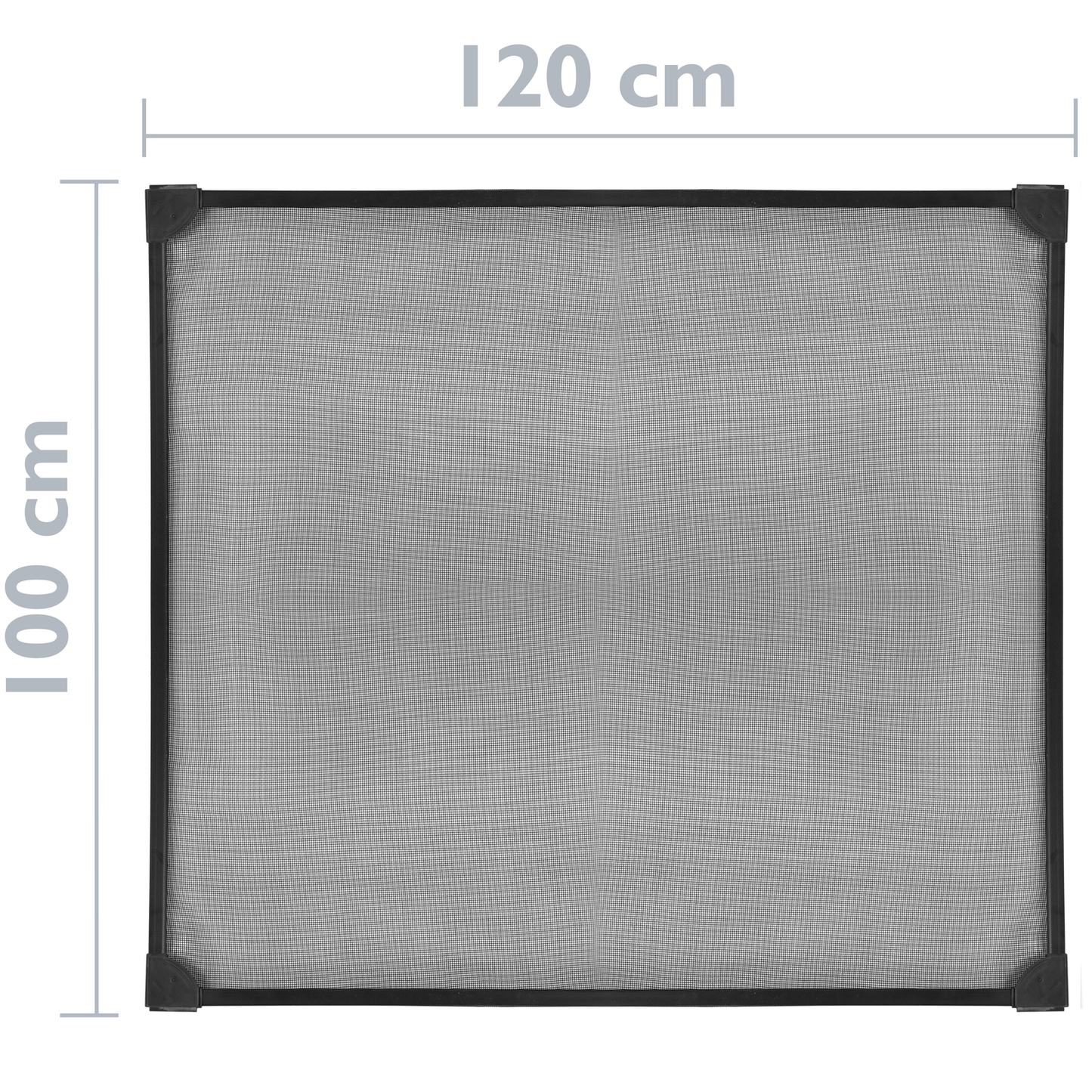Mosquitera Para Ventana Max 100 X 120 Cm Magnética Pvc Flexible Negro_1