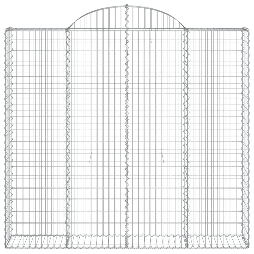 Cestas De Gaviones 6 Uds Forma De Arco Hierro 200x30x180/200 Cm_3