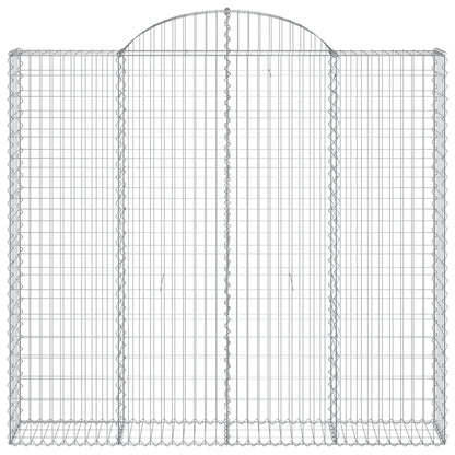 Cestas De Gaviones 6 Uds Forma De Arco Hierro 200x30x180/200 Cm_3