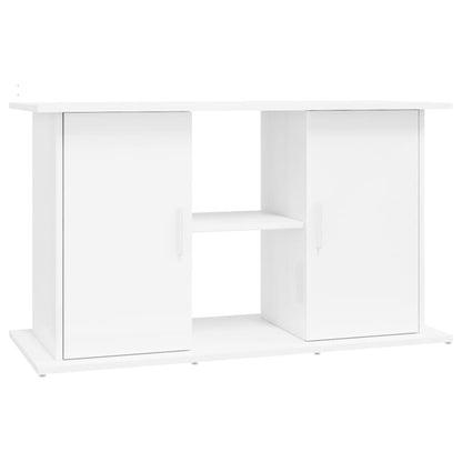 Vidaxl Soporte De Acuario Madera Ingeniería Blanco Brillo 101x41x58 Cm_0