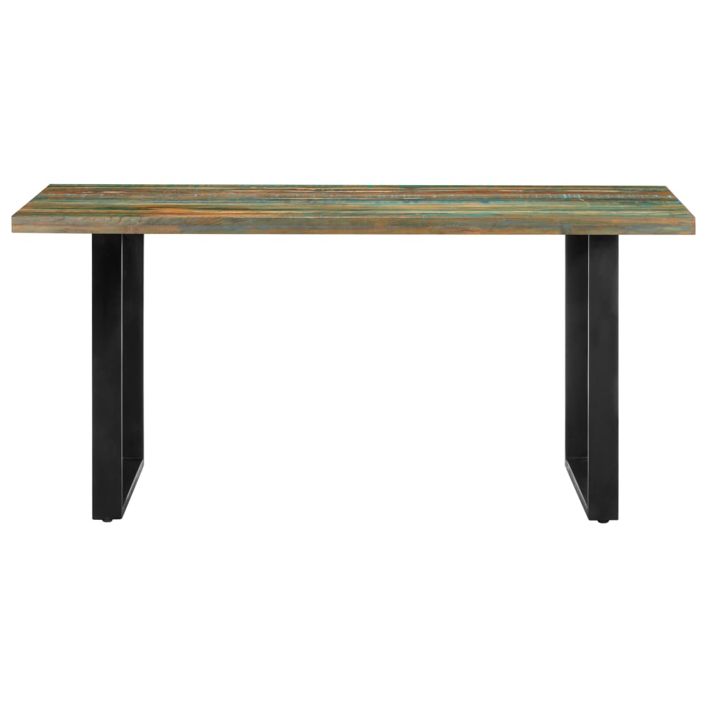 Mesa De Comedor De Madera Maciza Reciclada 160x80x75 Cm_0