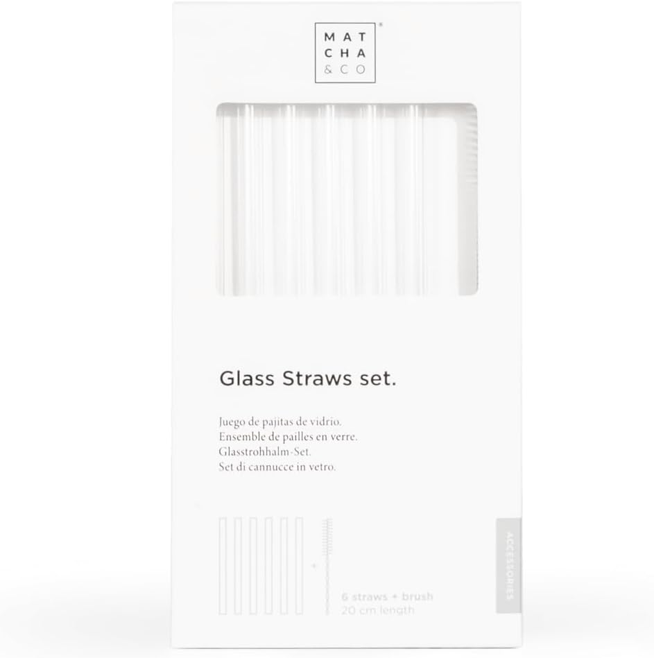Set de Pajitas de Cristal (6 pajitas)  Matcha & CO