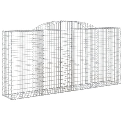 Cestas Gaviones 7 Uds Forma De Arco Hierro 300x50x140/160 Cm_2