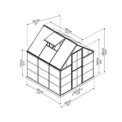 Estufa híbrida Silver Canopia da Palram