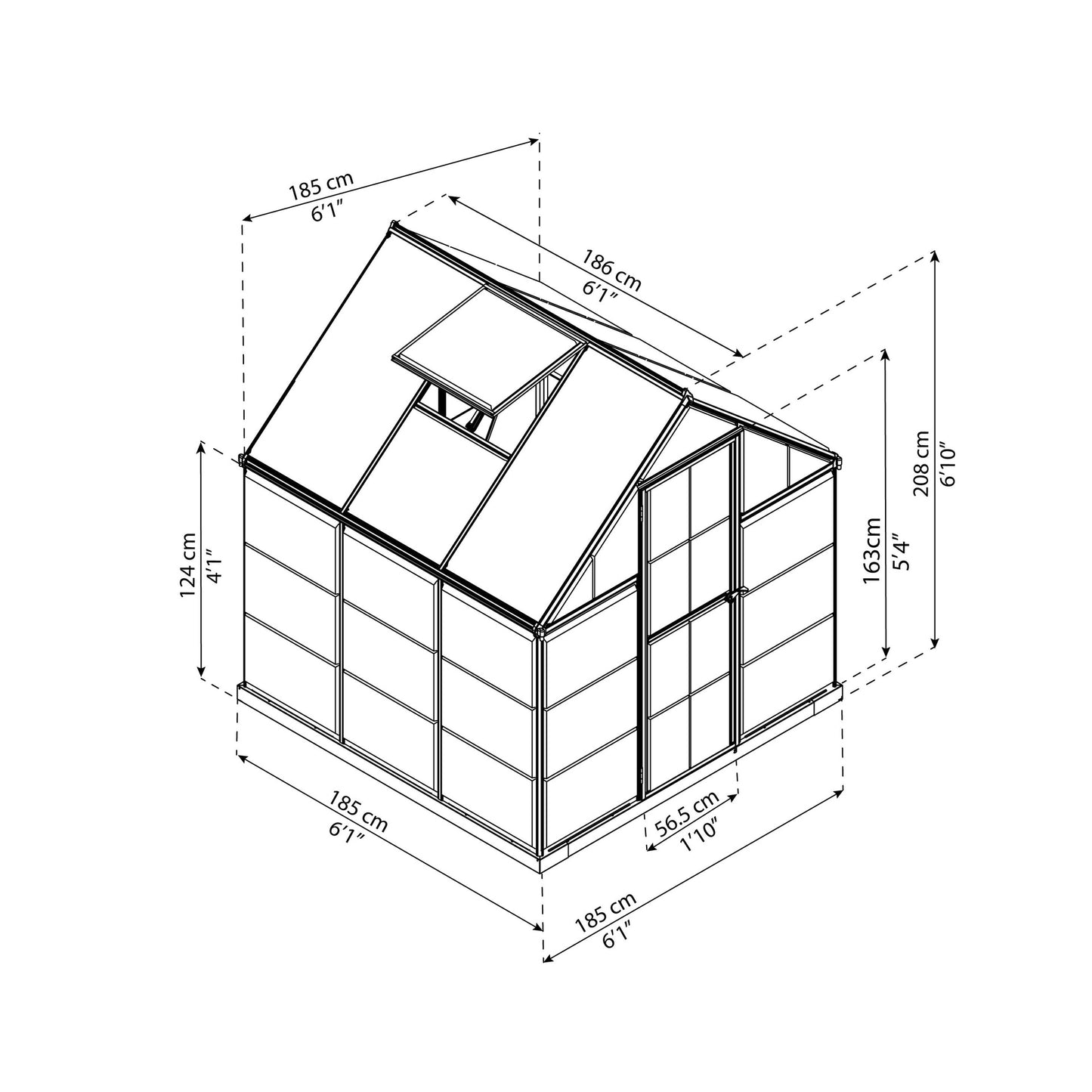 Estufa híbrida Silver Canopia da Palram