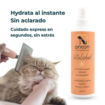 Acondicionador sin aclarado para el cuidado del pelaje de perros y gatos – 200 ml_1
