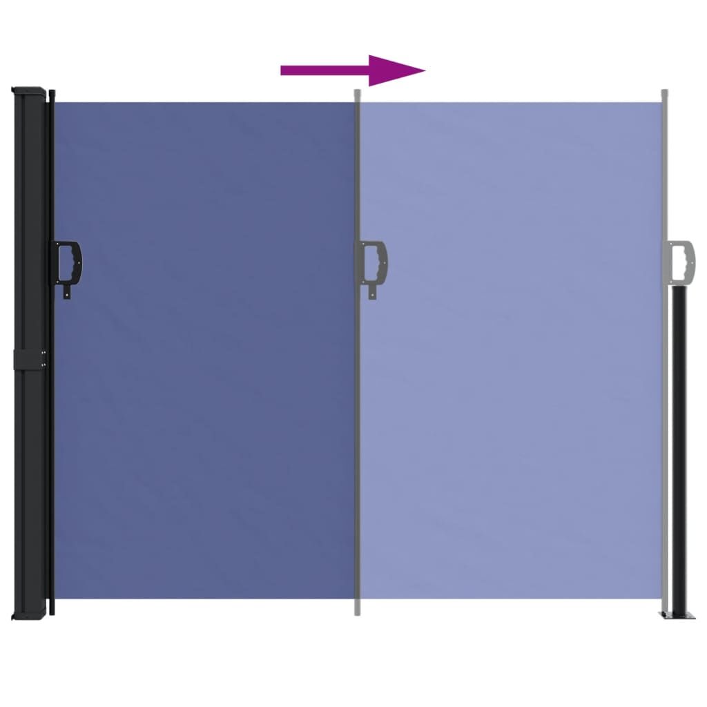 Vidaxl Toldo Lateral Retráctil Azul 160x300 Cm_4