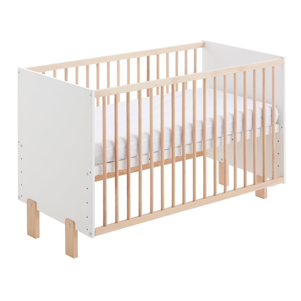Cuna Convertible En Cama Umami Estilo Nórdico Infantil, Con Ruedas, Kit Colecho Y Barandillas De Seguridad_1
