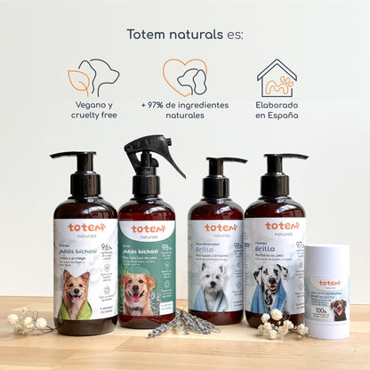 Champô repelente natural para cães Totem Naturals 250 ml