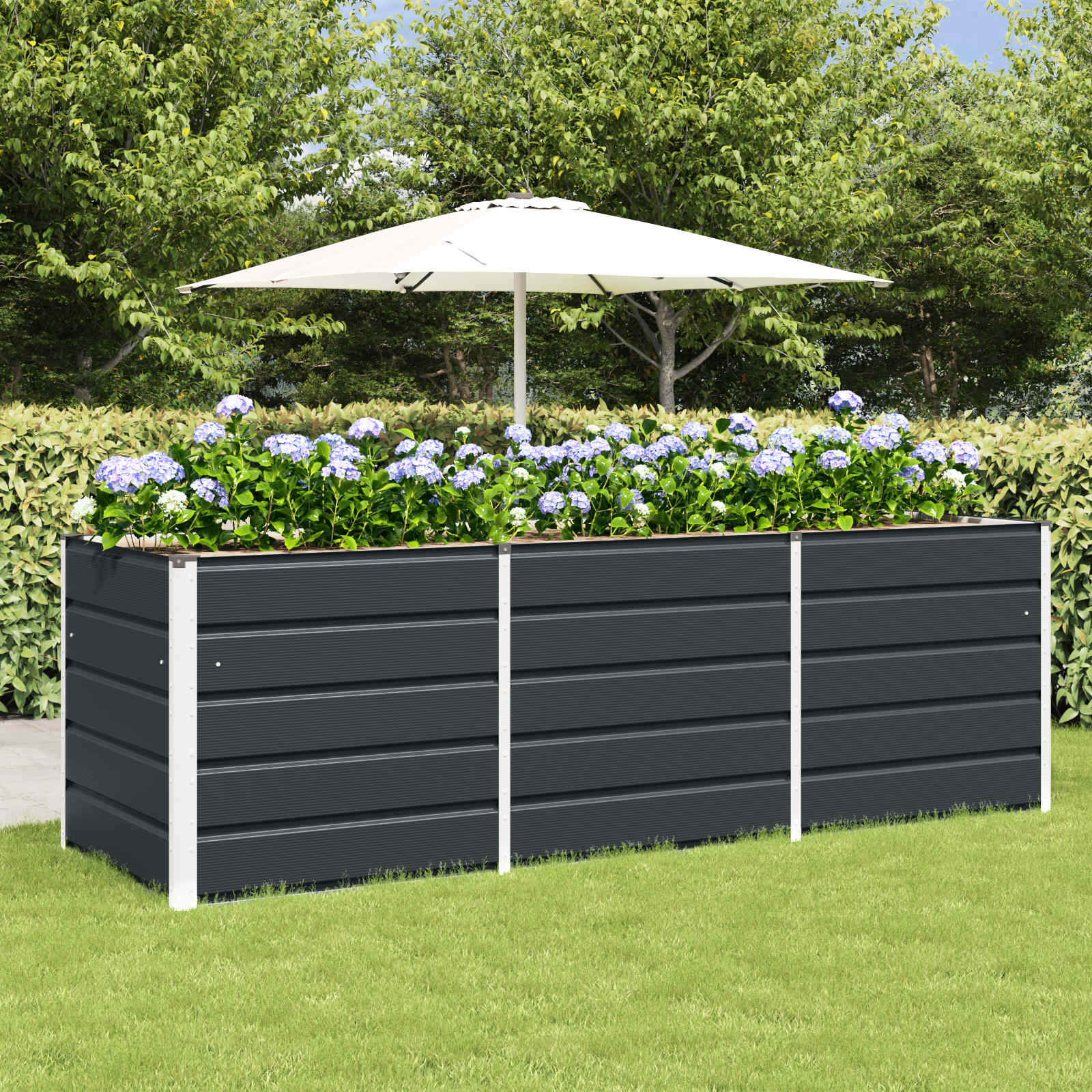 Jardinera Antracita 240 X 80 X 75 Cm Acero_1