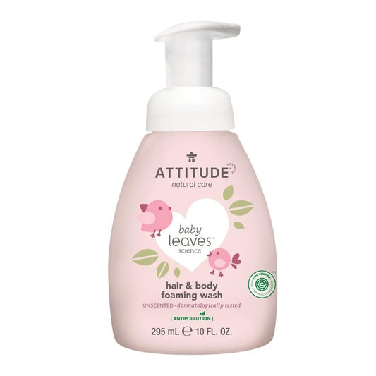 Attitude Champô e Sabonete Líquido 2 em 1 sem Fragrância Eco Baby 295 ml
