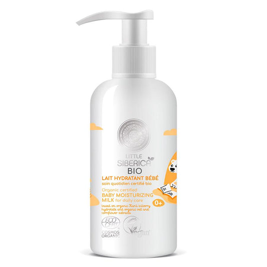 Natura Siberica Leite Hidratante Orgânico Cuidado Diário para Bebés 250 ml